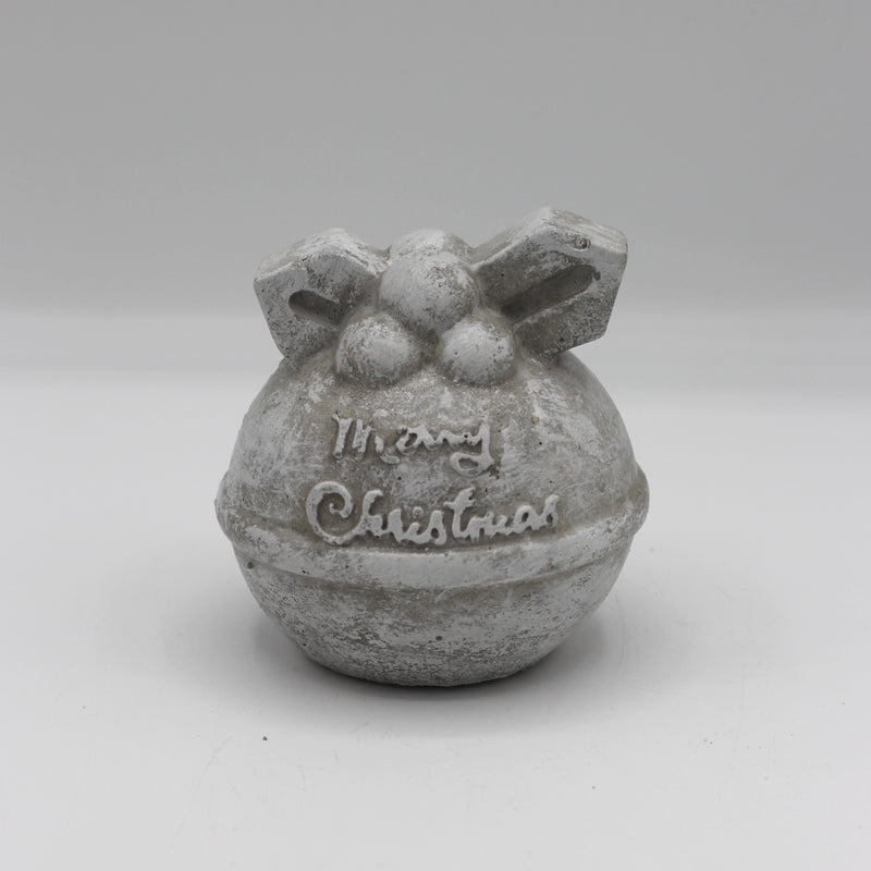 Beton Dekoration Weihnachten Kugel „Ornament Merry Christmas"