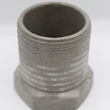 Betonvase ; Vase ; rund ; Schraube , Trockenblumenvase „Industrial“
